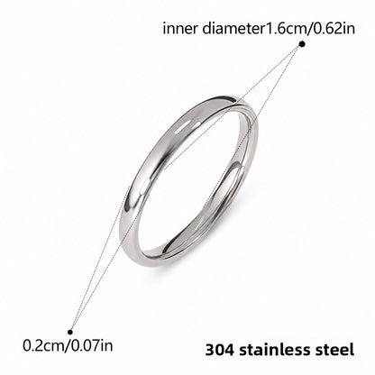 Simple Style Crown Band Ring In Durable Titanium Steel For Unisex Wear