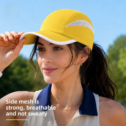 Unisex Solid Color Baseball Cap With Floppy Brim, Breathable Polyester Material In Simple Style For Adults