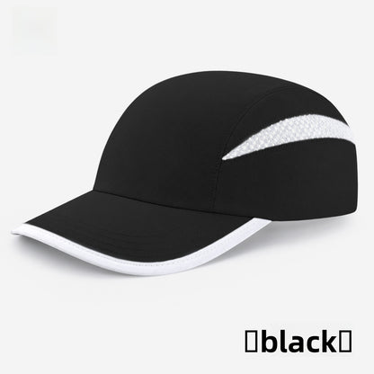 Unisex Solid Color Baseball Cap With Floppy Brim, Breathable Polyester Material In Simple Style For Adults