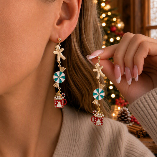 Multicolor Tassel Bell Earrings For Women In Electroplated Alloy With 304 Stainless Steel Ear Pins