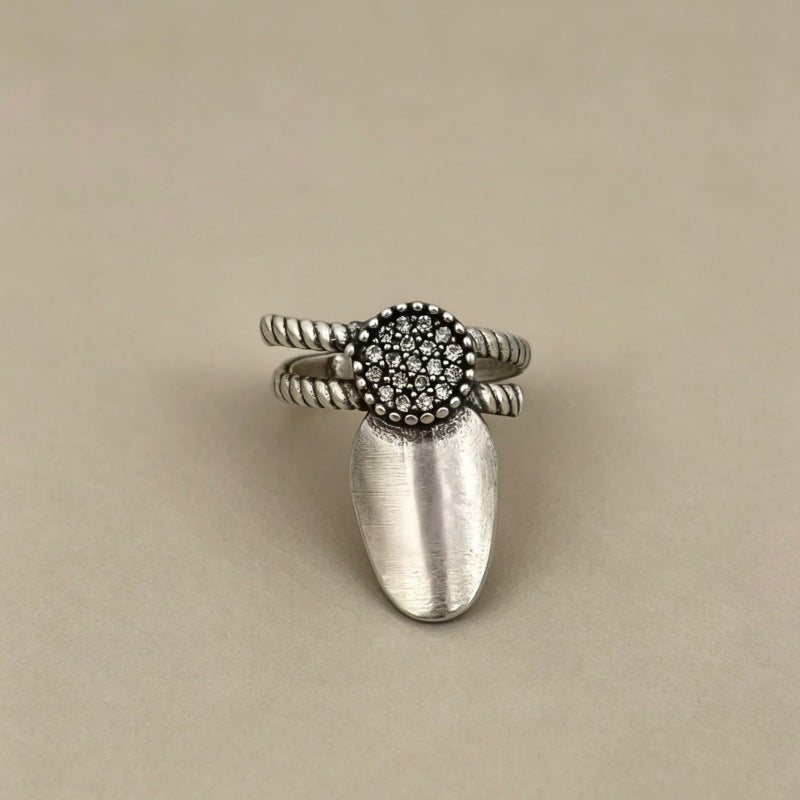 Irregular Waterproof Non Tarnish Alloy Rings For Unisex Featuring Simple Style, Perfect For Casual Wear
