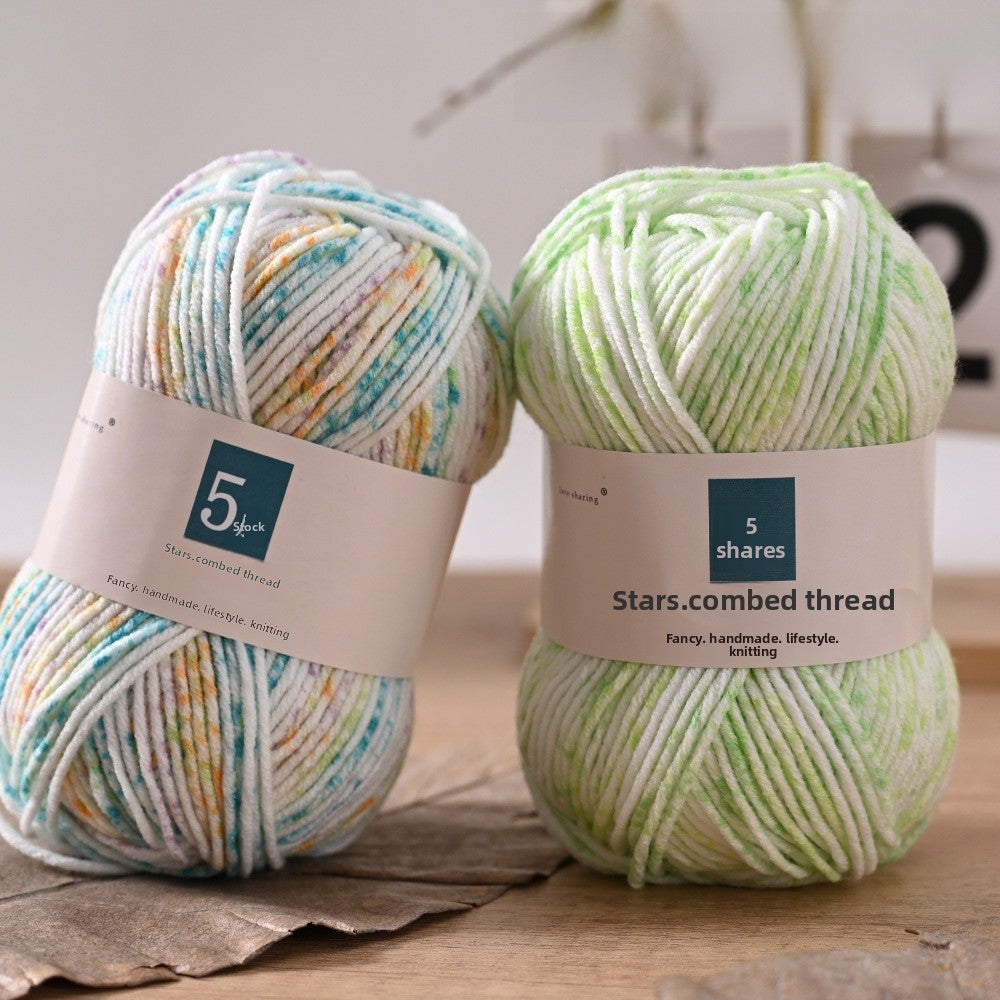 Handmade Kid's Cotton Scarf With Spot Pin, Featuring Knitting Craft