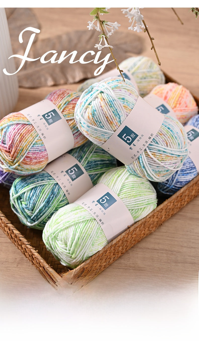 Handmade Kid's Cotton Scarf With Spot Pin, Featuring Knitting Craft