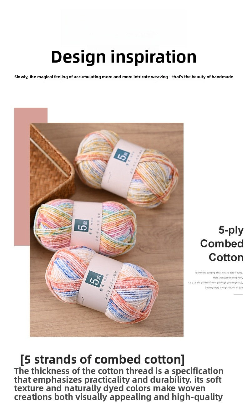 Handmade Kid's Cotton Scarf With Spot Pin, Featuring Knitting Craft