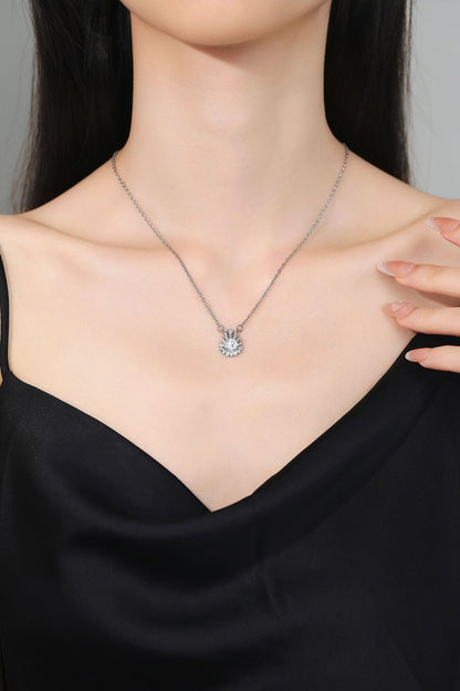 Water Droplets Necklace For Women In Electroplated Copper With Zircon Inlay And Cable Chain