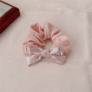 C6484 Pink Bow Scrunchie