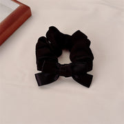 C6485 Black Bow Scrunchie