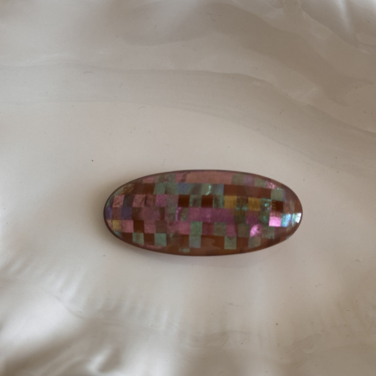 Sweet Shell Hairpin For Women In Natural Pink With Mixed Materials And Sequins Inlay