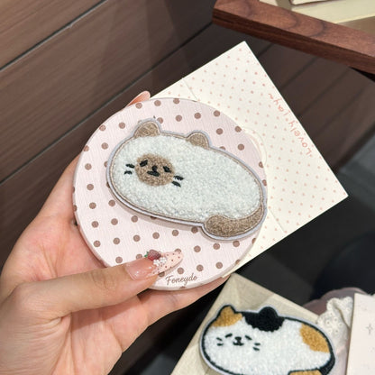 Cute Cat Fabric Bangs Stick For Women, 2 Pieces Set In Multicolor, Perfect For Spring And Summer