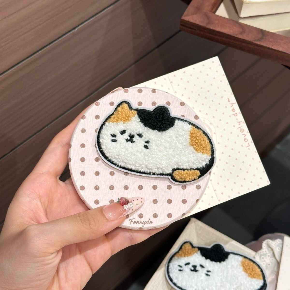 Cute Cat Fabric Bangs Stick For Women, 2 Pieces Set In Multicolor, Perfect For Spring And Summer