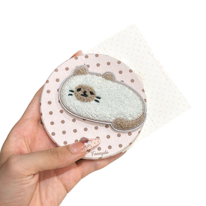 Cute Cat Fabric Bangs Stick For Women, 2 Pieces Set In Multicolor, Perfect For Spring And Summer