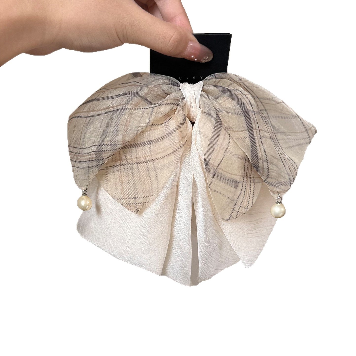 Bow Tie Hair Claws For Women Made Of Gauze, Perfect Hairpin For Summer