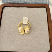 Light Yellow Puppy Slipper Elastic Band