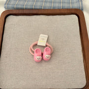 Rose Red Puppy Slipper Elastic Band