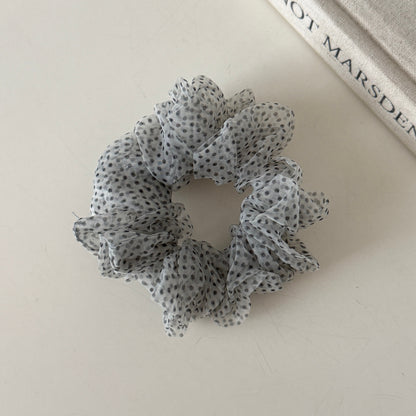 Leopard Print Scrunchie For Women, Made Of Soft Gauze, Perfect Summer Hair Accessory