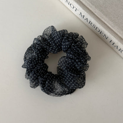 Leopard Print Scrunchie For Women, Made Of Soft Gauze, Perfect Summer Hair Accessory