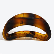 French-style Vintage Hollow Crescent Hair Clip - Matte Tortoiseshell