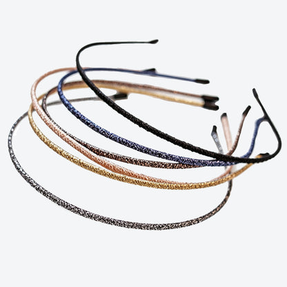 Geometric Simple Style Hair Band For Women In Gold, Cloth Material, Perfect For Summer