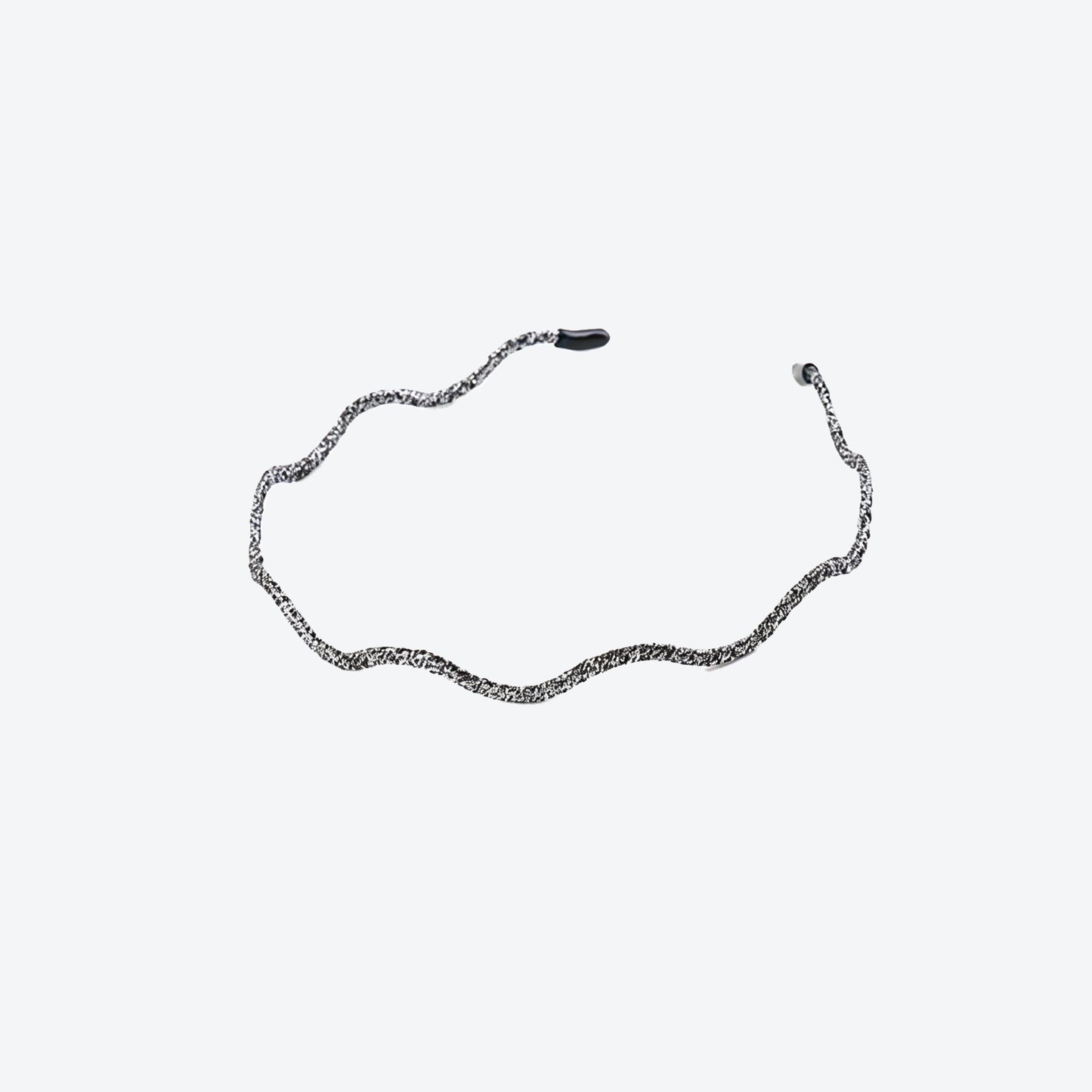 Waves Simple Style Hair Band For Women In Gold Cloth Material Hair Accessory