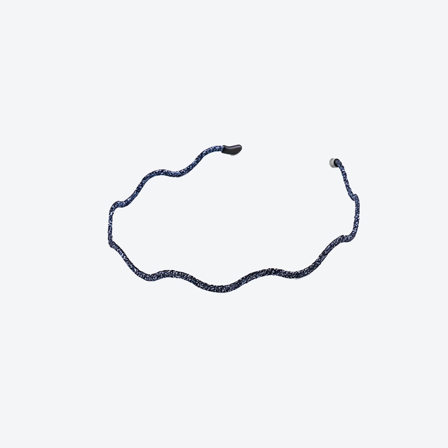 Waves Simple Style Hair Band For Women In Gold Cloth Material Hair Accessory