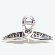 Imitation Metal Silver Large Cross Claw Shark Clip