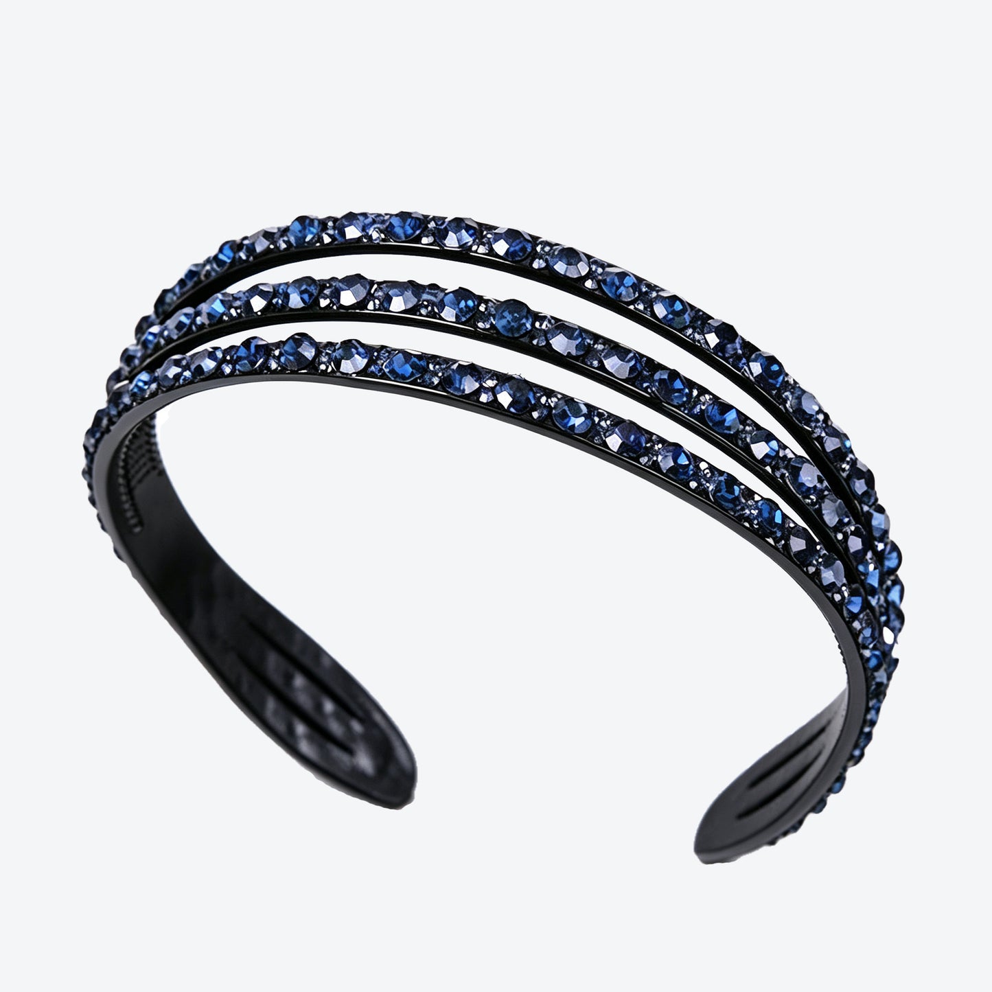 Sparkly Purple Spa Headband For Women With Rhinestones, Stylish Commute Hair Accessory
