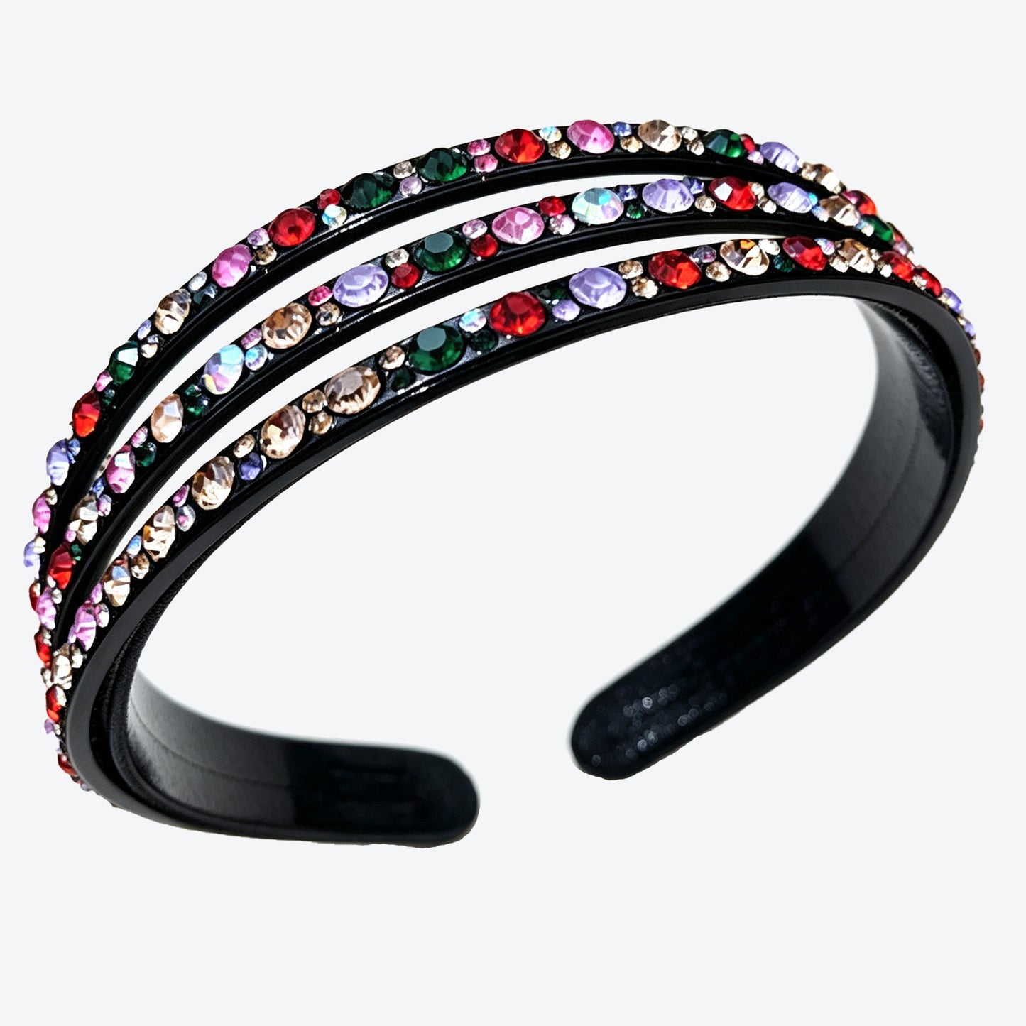 Sparkly Purple Spa Headband For Women With Rhinestones, Stylish Commute Hair Accessory