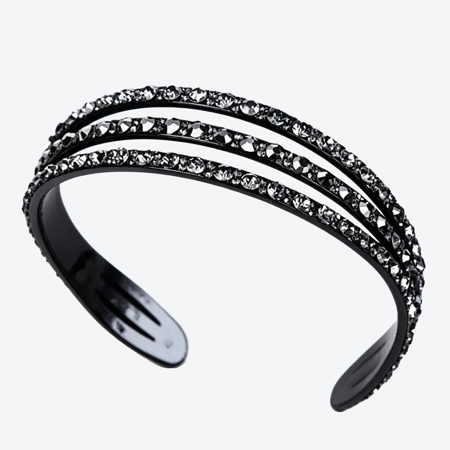 Sparkly Purple Spa Headband For Women With Rhinestones, Stylish Commute Hair Accessory