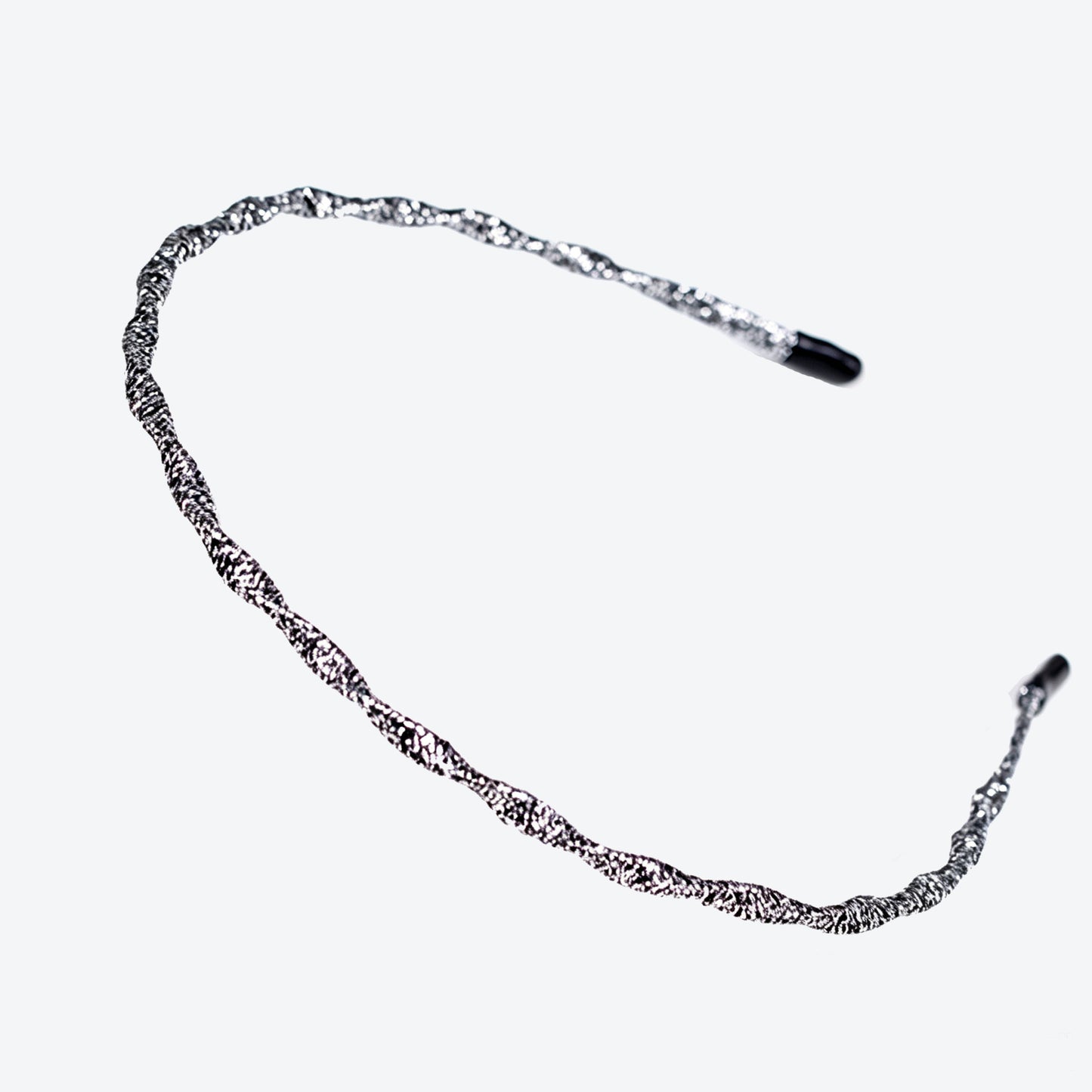 Waves Simple Style Hair Band For Women In Gold Fabric Material