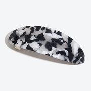 Simple and Elegant Acetate Geometric Oval Hair Clip - Cow Pattern