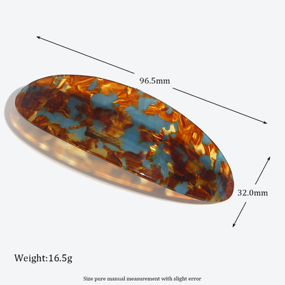 Geometric Commute Hairpin For Women In Caramel, Made With Acetic Acid Sheets, Perfect For Winter