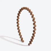 Simple Wavy Headband, Practical for Travel, Hair-pressing Headband for Washing Hair - Khaki