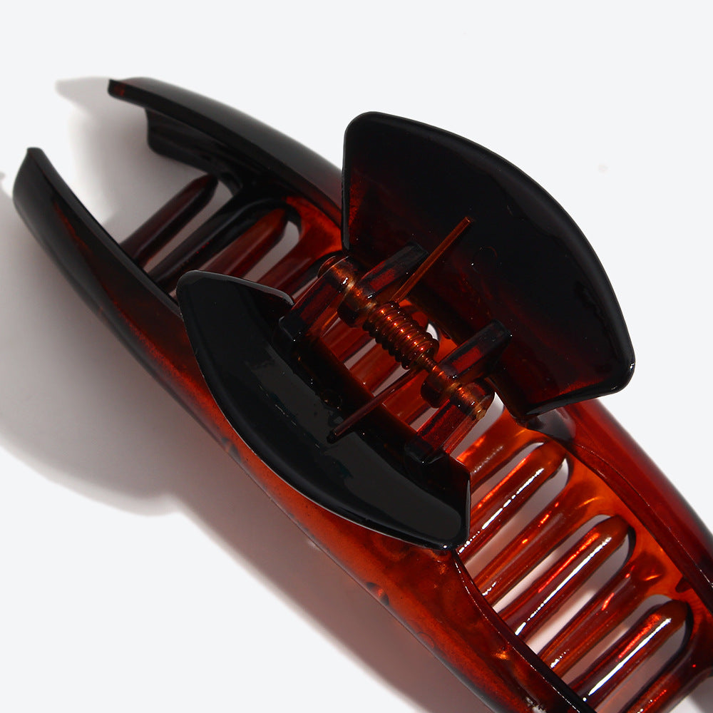 Simple Style Hair Claws For Women In Dyed Black, Perfect Hairpin Accessory For Winter
