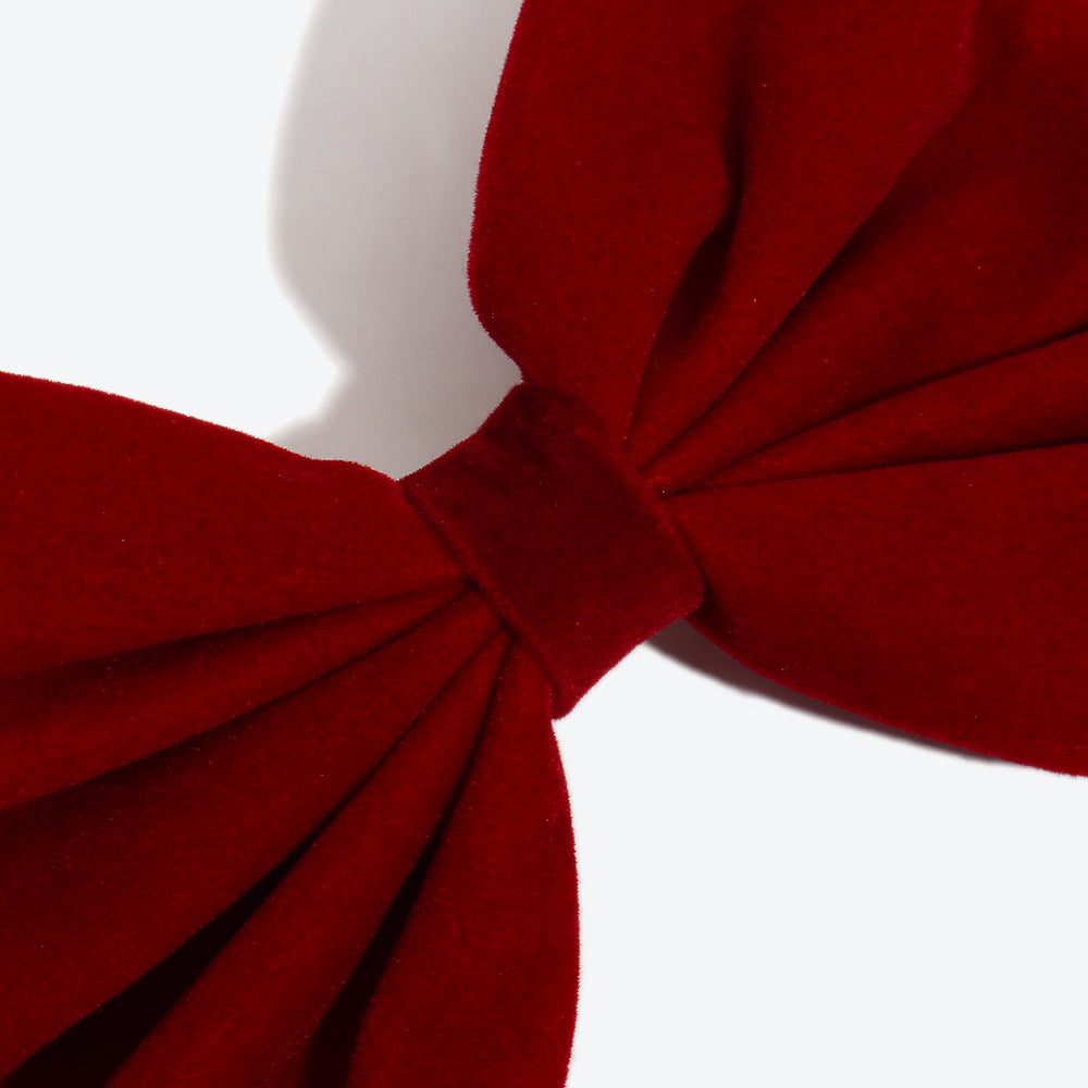Sweet Velvet Bow Tie Hairpin For Women In Dyed Black, Perfect For Autumn & Winter