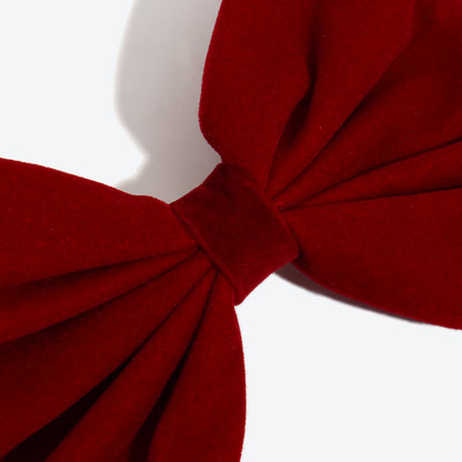 Sweet Velvet Bow Tie Hairpin For Women In Dyed Black, Perfect For Autumn & Winter