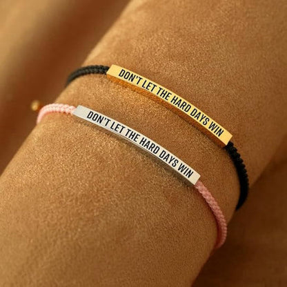 Unisex Letter Pattern Braid Wristband Bracelet In Silver Titanium Steel For Business