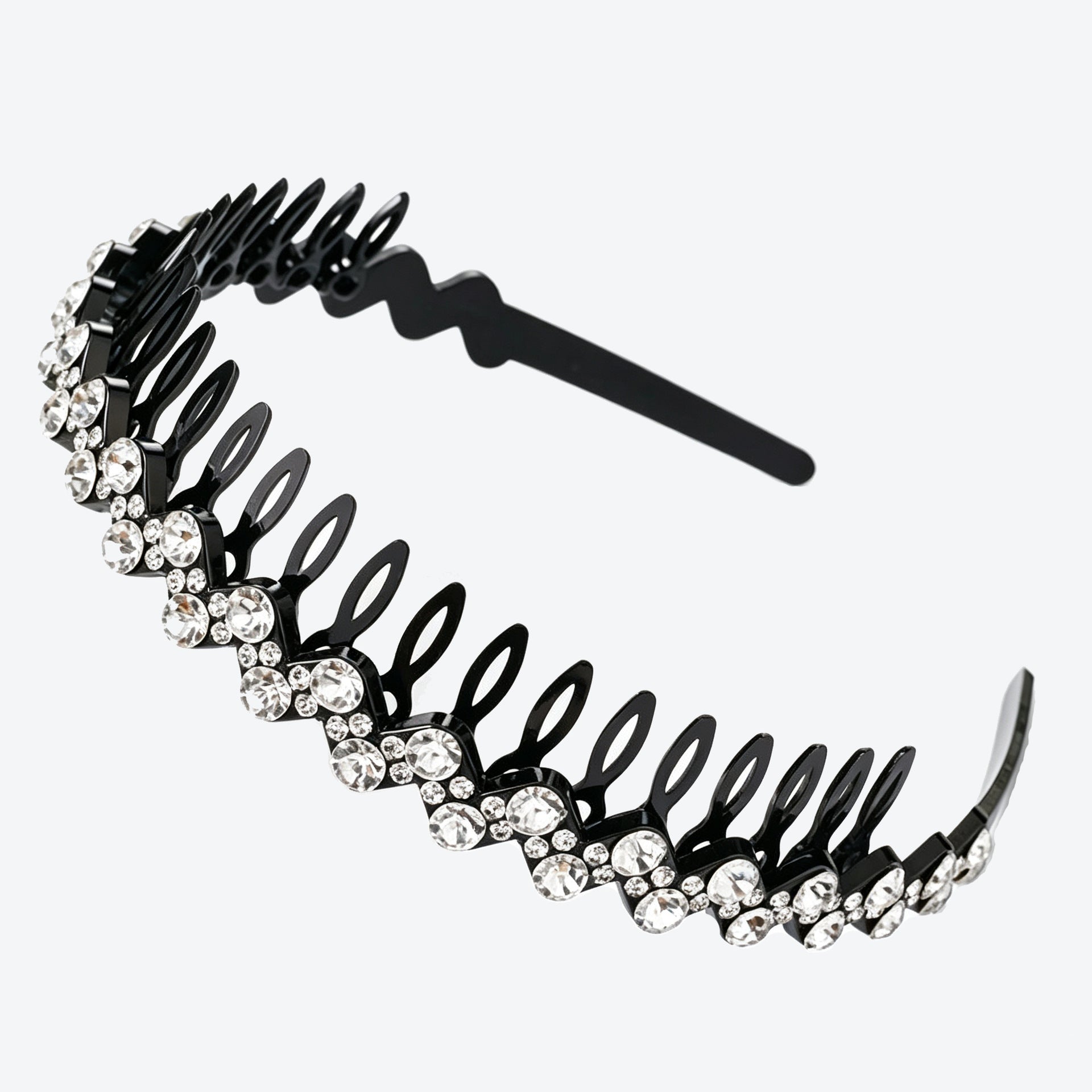 Geometric Jewelry Headband For Women In Commute Style With Rhinestones Accent