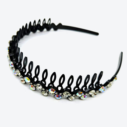 Geometric Jewelry Headband For Women In Commute Style With Rhinestones Accent