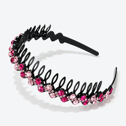Geometric Jewelry Headband For Women In Commute Style With Rhinestones Accent