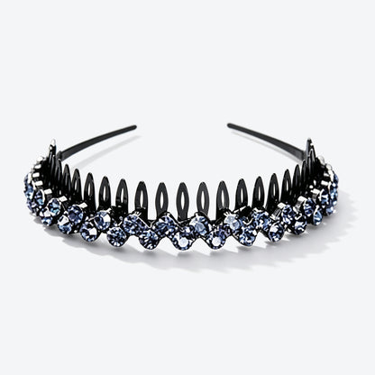 Geometric Jewelry Headband For Women In Commute Style With Rhinestones Accent