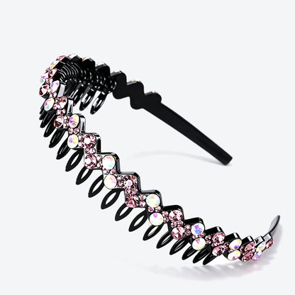 Geometric Jewelry Headband For Women In Commute Style With Rhinestones Accent