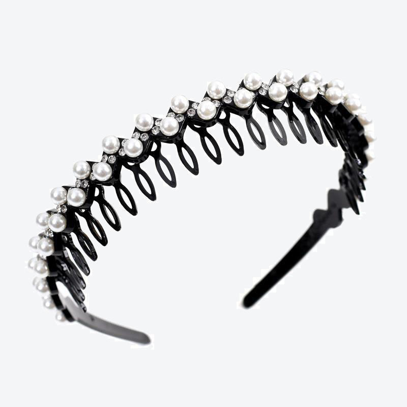 Geometric Jewelry Headband For Women In Commute Style With Rhinestones Accent