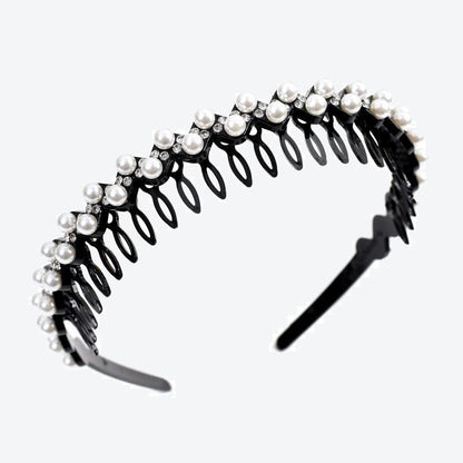 Geometric Jewelry Headband For Women In Commute Style With Rhinestones Accent