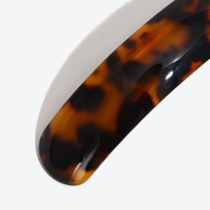 French Style Leopard Print Hairpin For Women In Dyed Black, Mixed Materials, Perfect For Winter