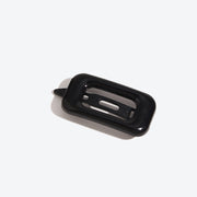 Simple Square Hair Clip for Side Bangs and Stray Hairs - Black
