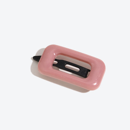 Simple Style Square Hairpin For Women In Dyed Black, Perfect For Autumn Hair Accessories