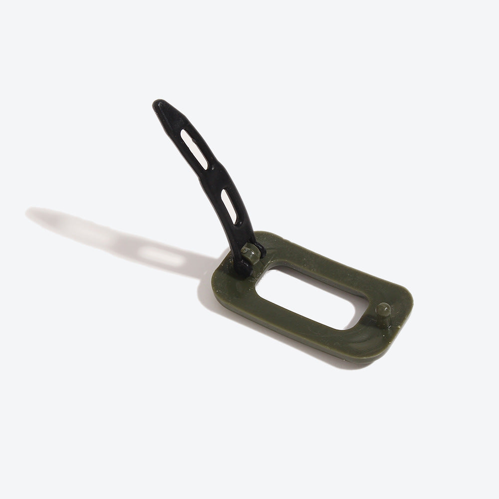 Simple Style Square Hairpin For Women In Dyed Black, Perfect For Autumn Hair Accessories