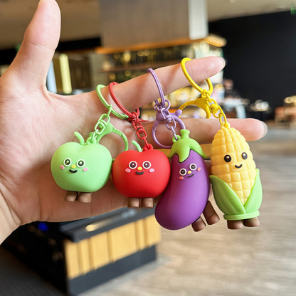 Apple New Year Key Chains With Bag Charms In Durable PVC Material