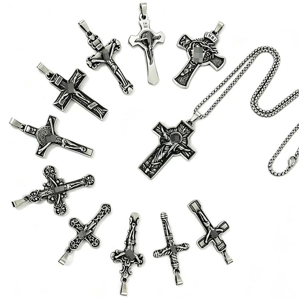 Vintage Style Geometric Pendant For Men, Made Of Durable 304 Stainless Steel