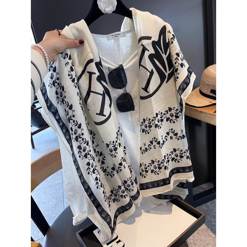 Women's Polyester Scarf Perfect For Summer, Lightweight And Stylish Accessory